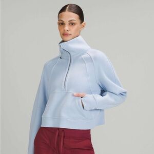 Lulu Lemon blue/pastel quarter zip scuba